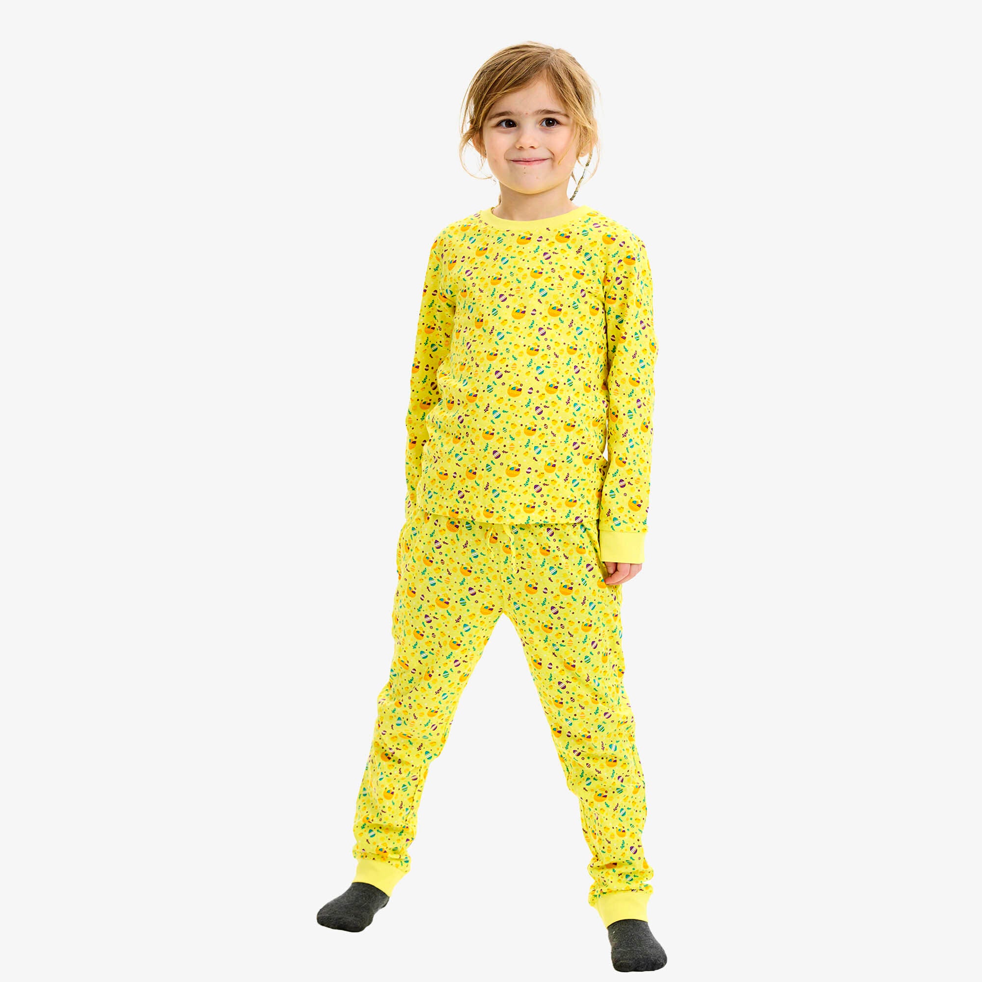 Påskpyjamas Gul - Barn.